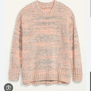 Old Navy S oversized sweater po warm space dye